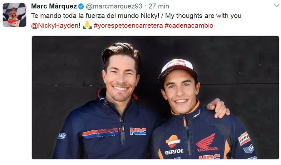 Nicky Hayden, il luogo dell'incidente