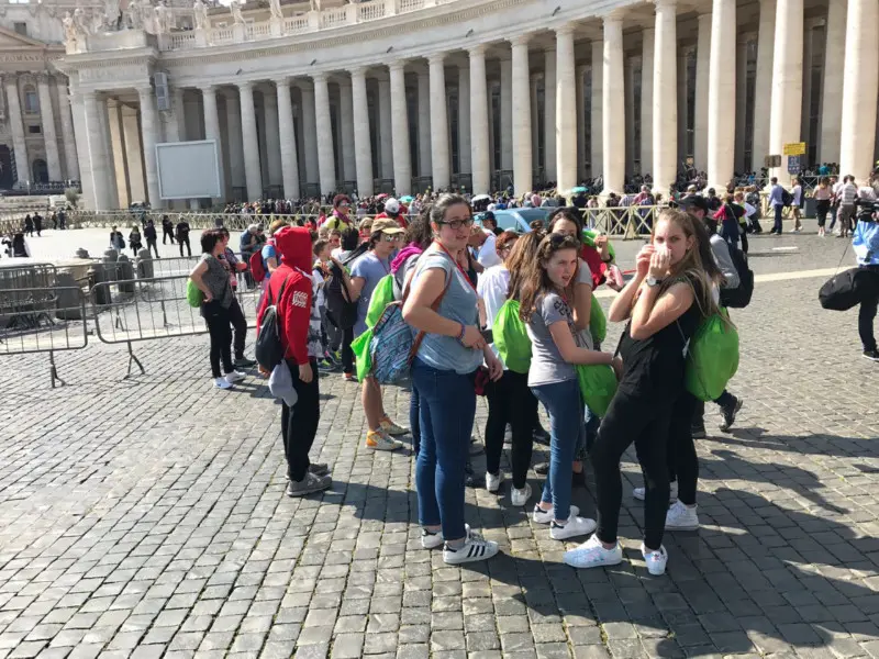 Roma Express, i mille bresciani in piazza San Pietro