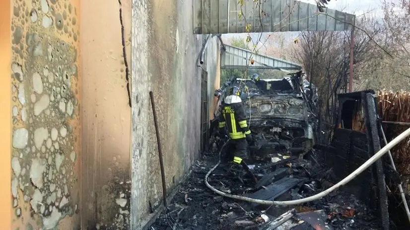 Il luogo dell'incendio