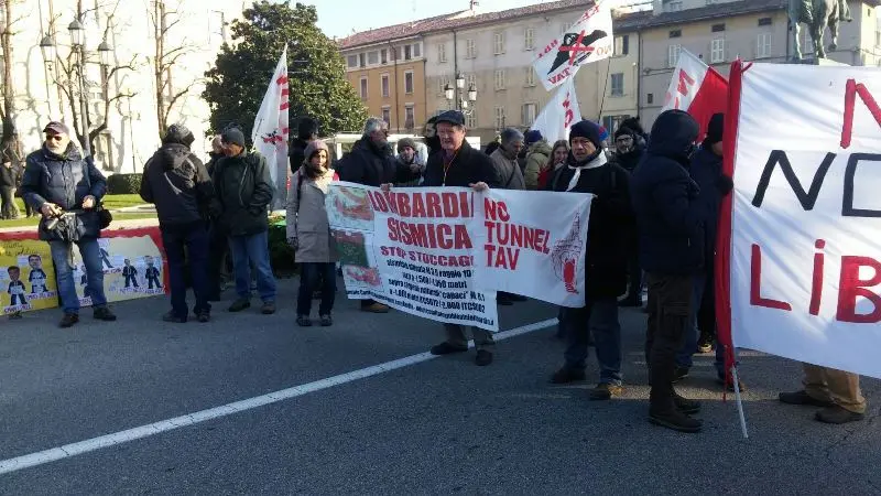 Il corteo dei No Tav in città