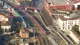 L'arrivo del Frecciarossa sulla linea Tav visto dal cielo