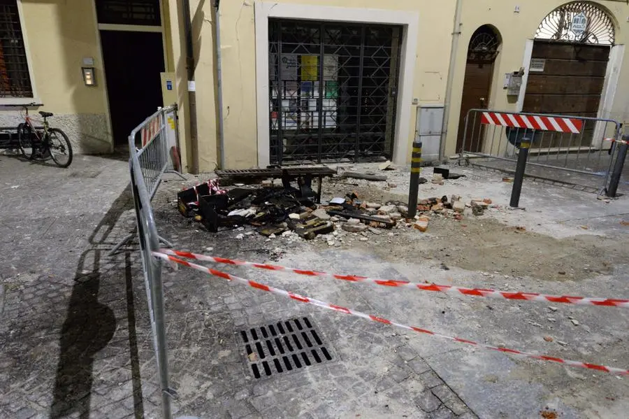 Esplosione in via Trento