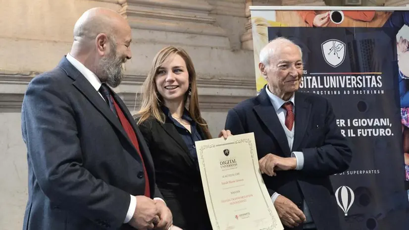Master in Digital trasformation management, Piero Angela alla consegna dei diplomi