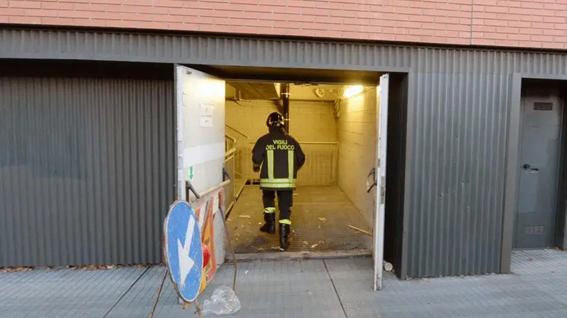 L'intervento dei Vigili del fuoco al Freccia Rossa