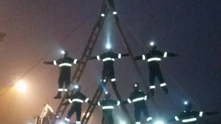 L'albero di Natale vivente dei Vigili del fuoco di Verolanuova