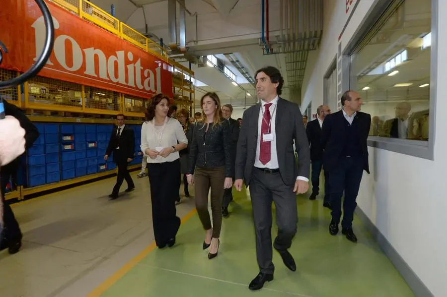 La visita del ministro Boschi alla Fondital di Vobarno