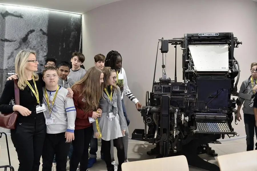 La visita della scuola media Bettinzoli