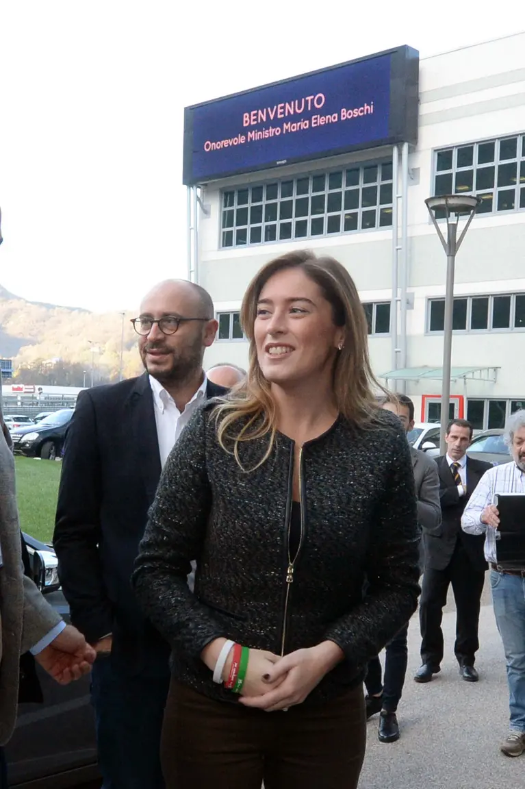 La visita del ministro Boschi alla Fondital di Vobarno