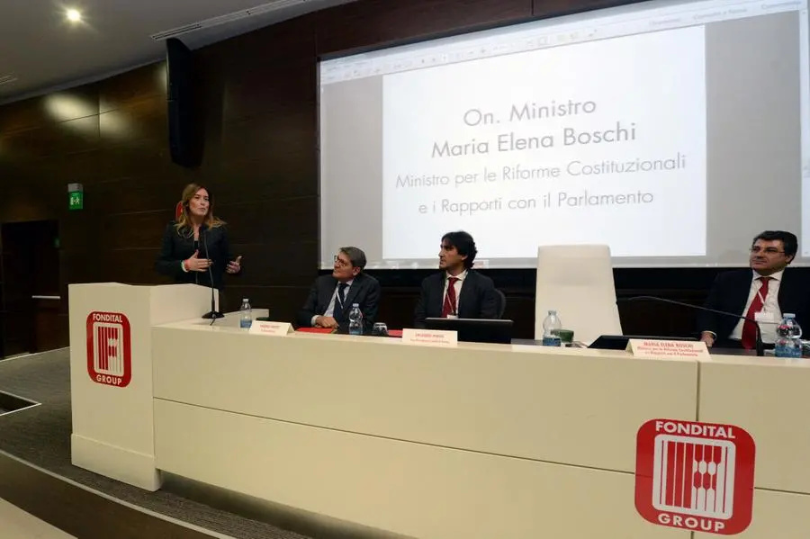 La visita del ministro Boschi alla Fondital di Vobarno