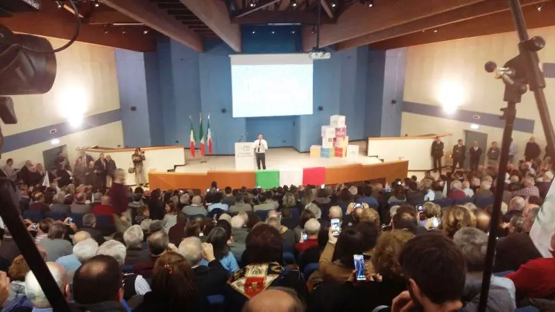 Il premier Renzi a Brescia
