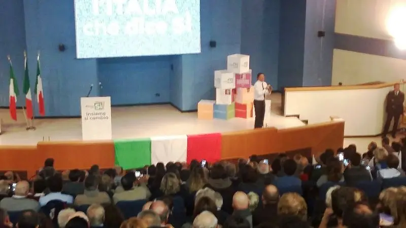 Il premier Renzi a Brescia