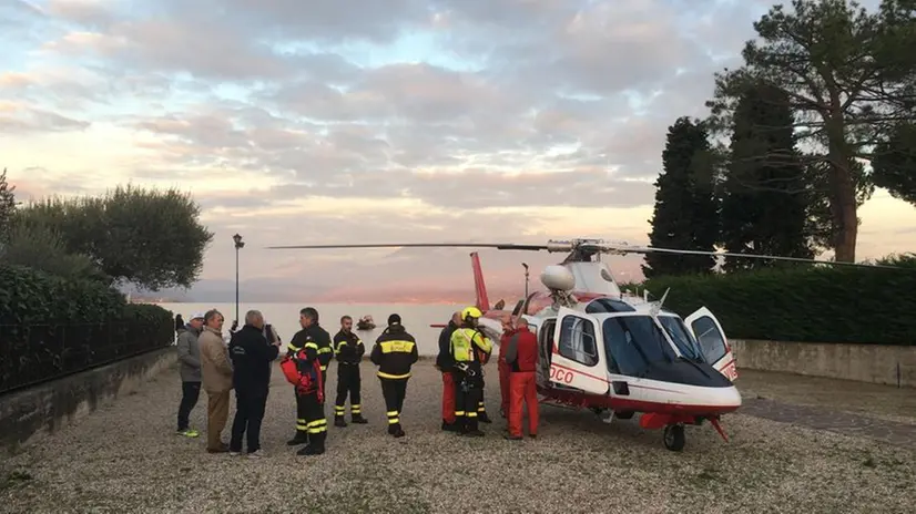 Gli uomini impegnati nelle ricerche