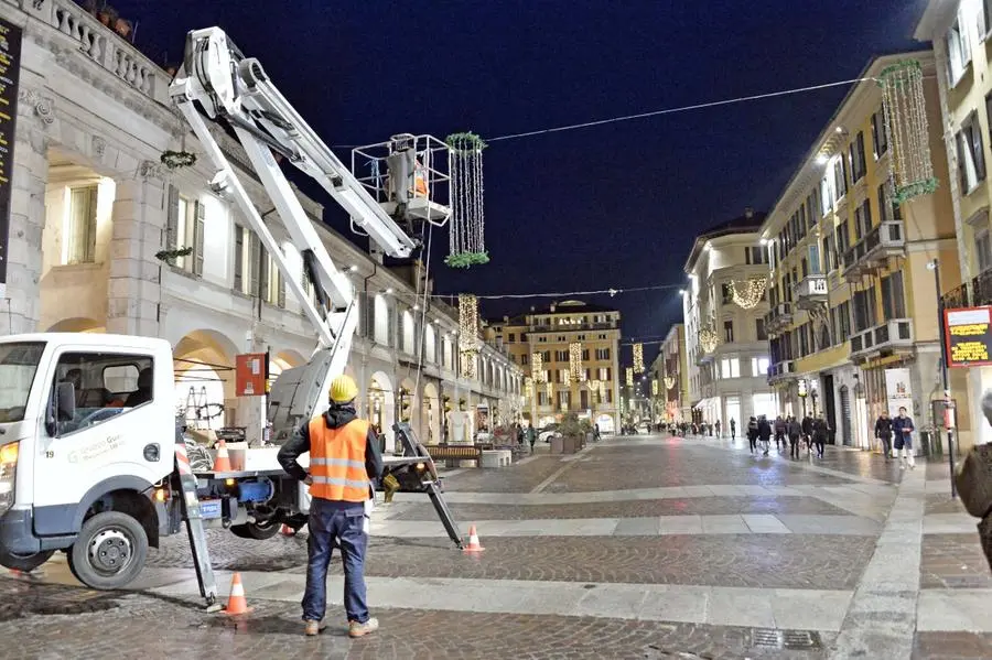 Le luci in corso Zanardelli