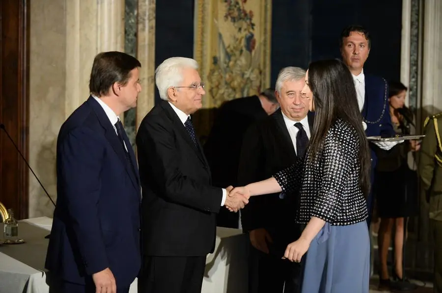 Letizia a Roma col presidente Sergio Mattarella