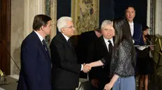 Letizia a Roma col presidente Sergio Mattarella