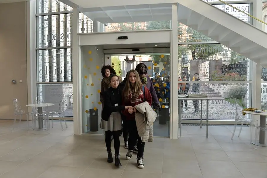 La visita della scuola media Bettinzoli