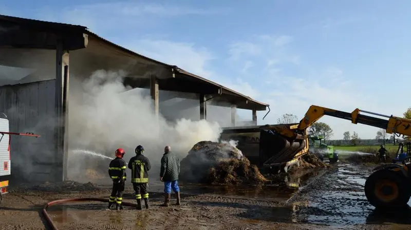 L'incendio del fienile a Gambara