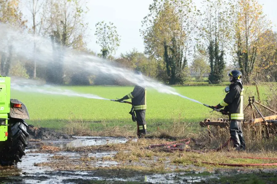 L'incendio del fienile a Gambara