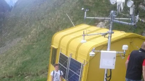 La stazione di monitoraggio della Val Rabbia