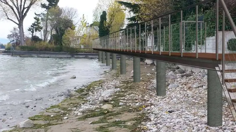 La futura passeggiata a lago di Rivoltella
