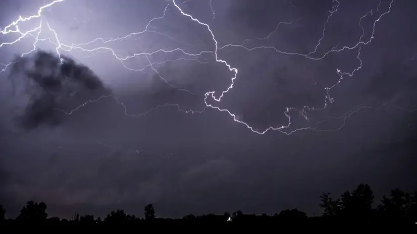 Fulmini nella notte del temporale