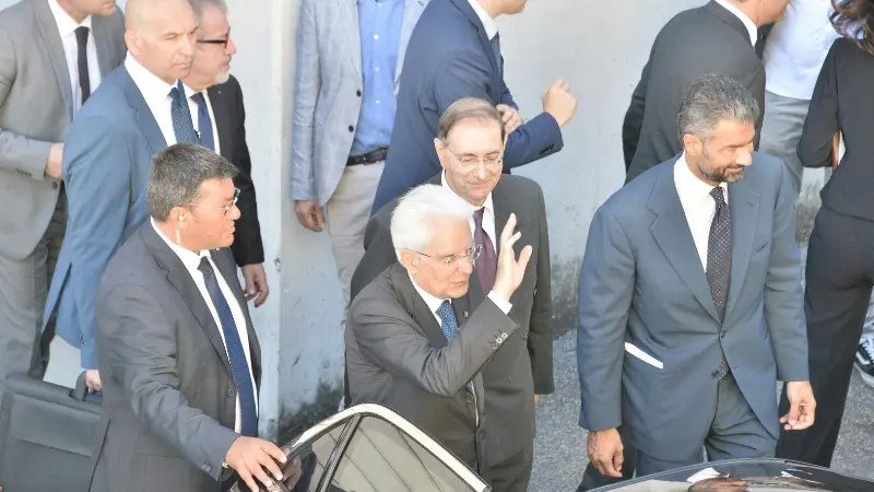 La visita del presidente Mattarella al Palazzo di giustizia