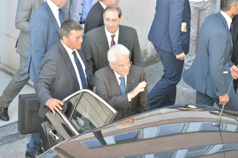 La visita del presidente Mattarella al Palazzo di giustizia