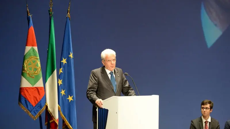 Il presidente Mattarella al teatro Grande