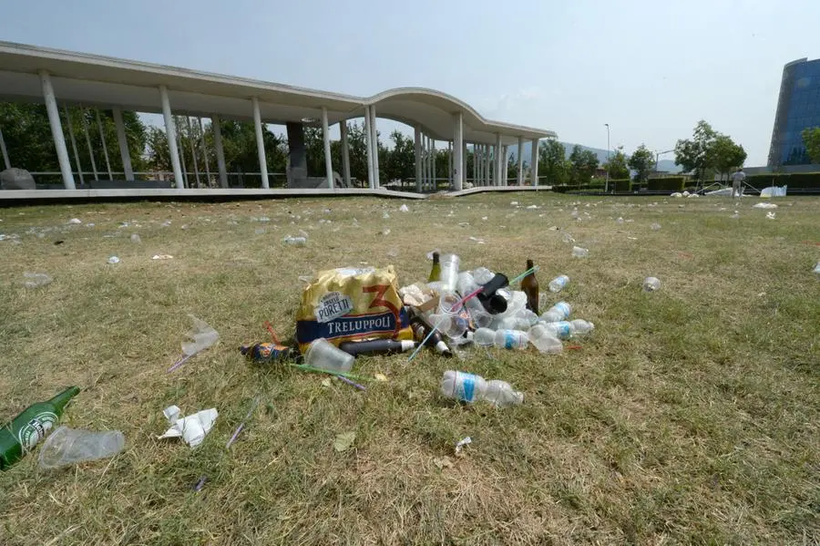 Parco Tarello, lo sporco dopo la festa