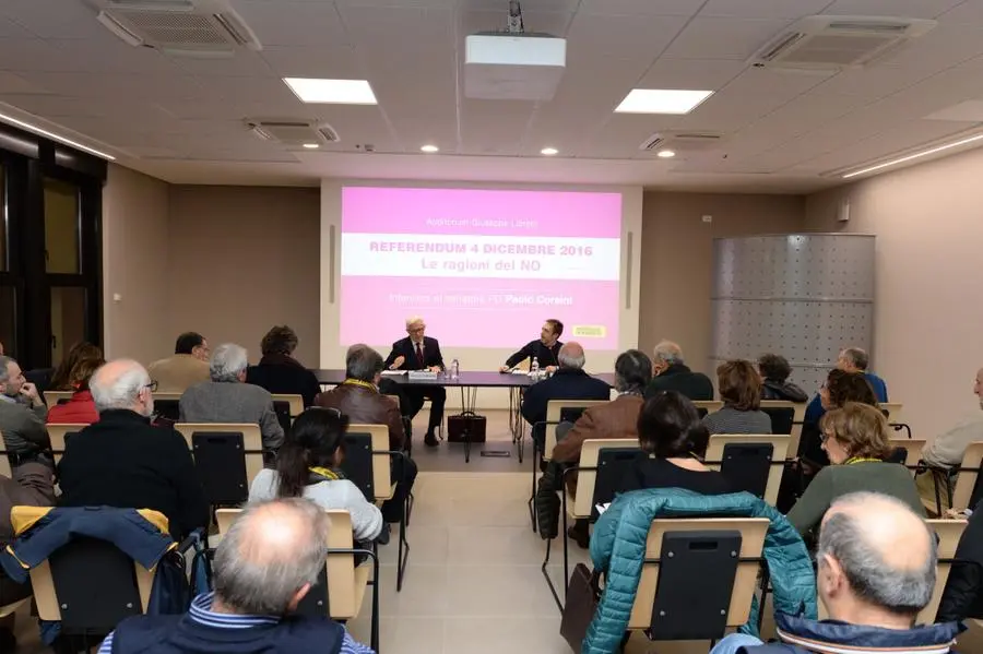 Il senatore Corsini ieri in sala Libretti