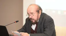 Claudio Gandolfo durante il suo intervento nella sala Libretti