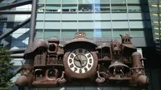 L'orologio meccanico della Ghibli, nella sede della Nippon Television a Tokyo