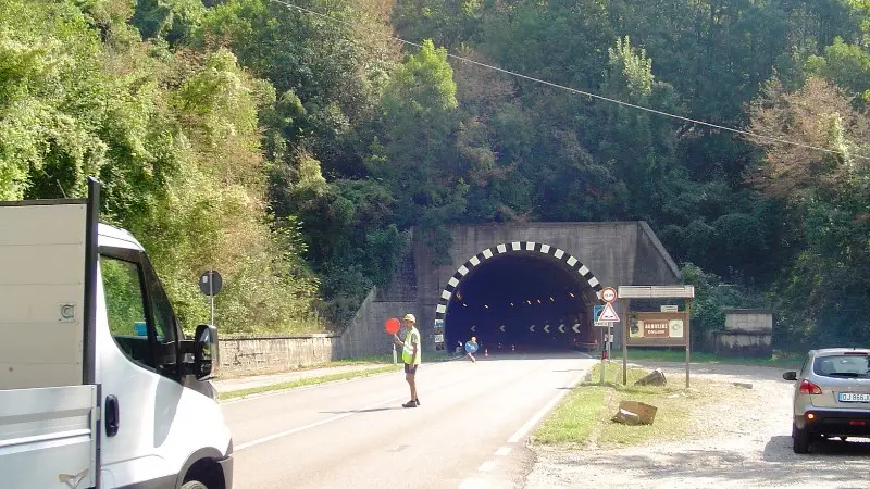 Uno dei tunnel interessati dai lavori