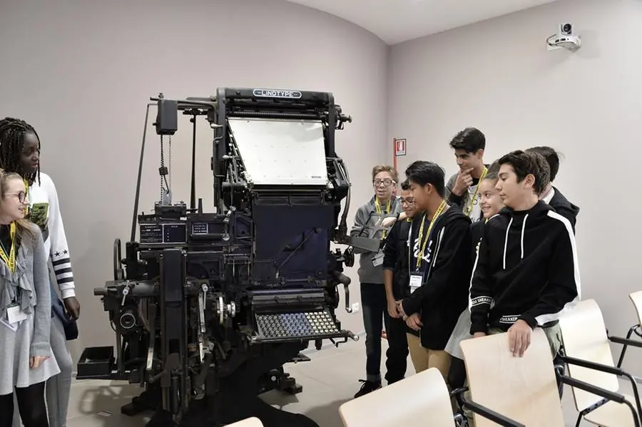 La visita della scuola media Bettinzoli