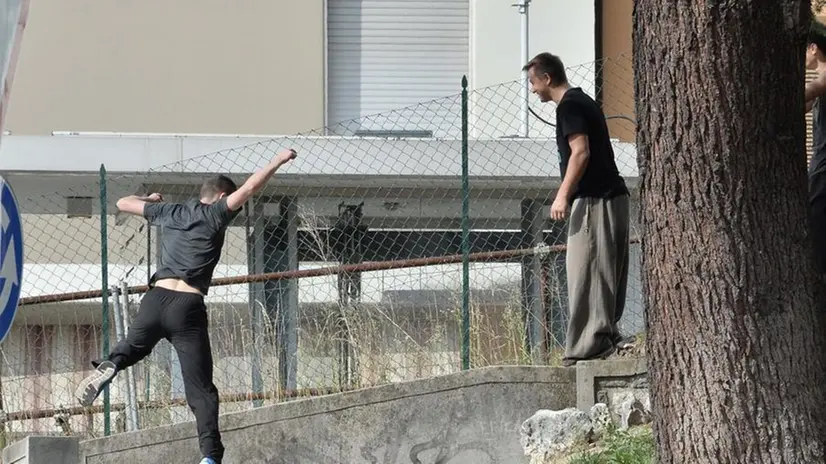 Parkour in via San Faustino