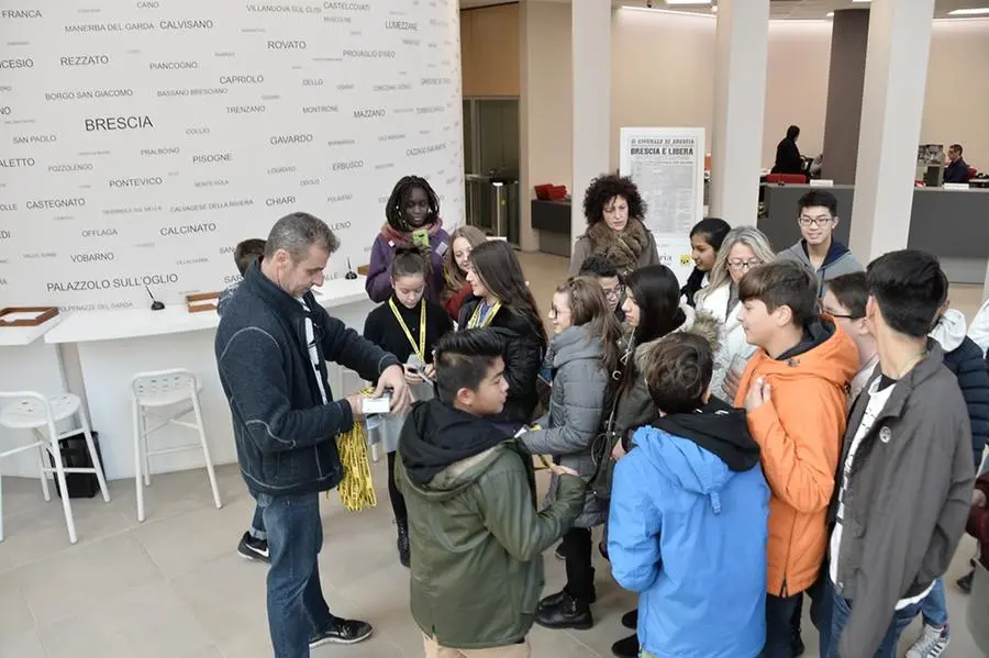 La visita della scuola media Bettinzoli