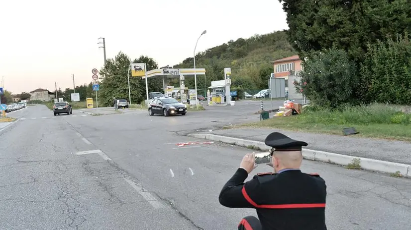 Il luogo dell'incidente a Cellatica