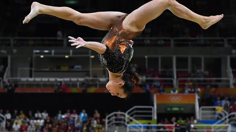 Vanessa Ferrari durante l'All Around