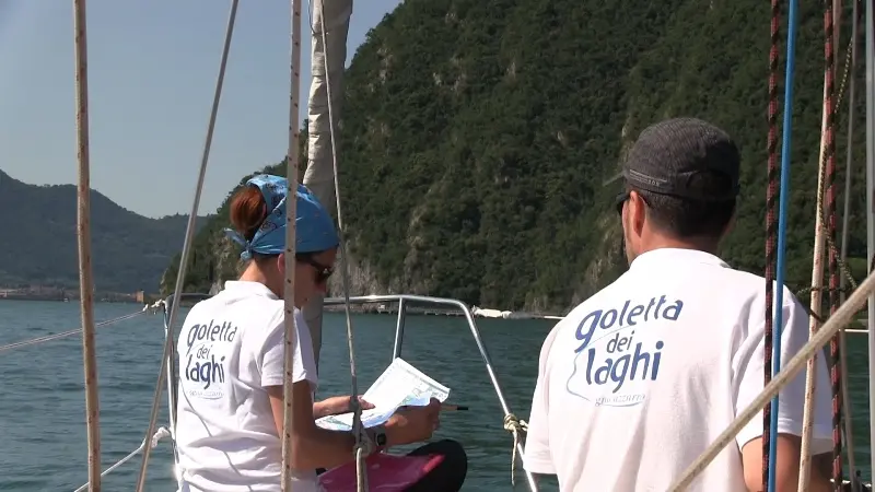 La Goletta dei Laghi al lavoro