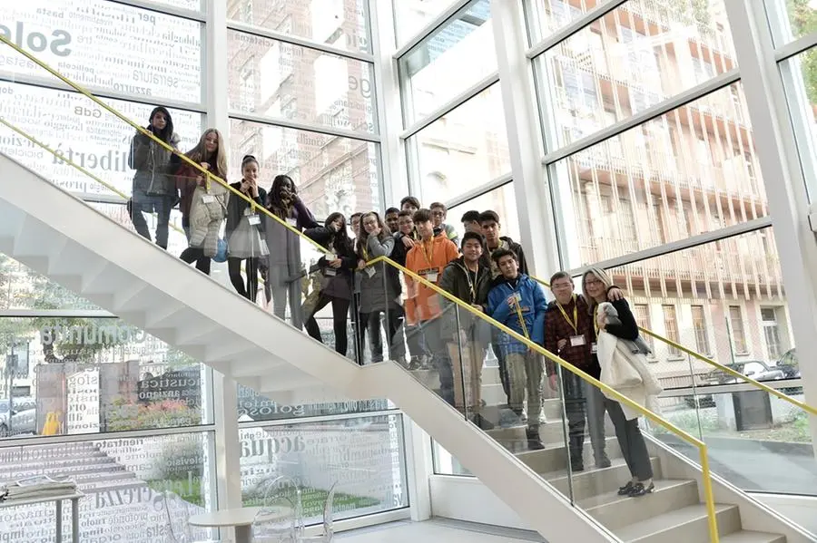 La visita della scuola media Bettinzoli