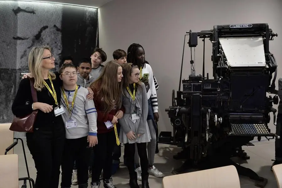 La visita della scuola media Bettinzoli