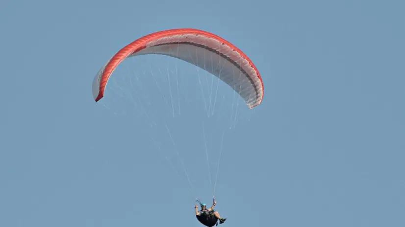 Il parapendio precipitato