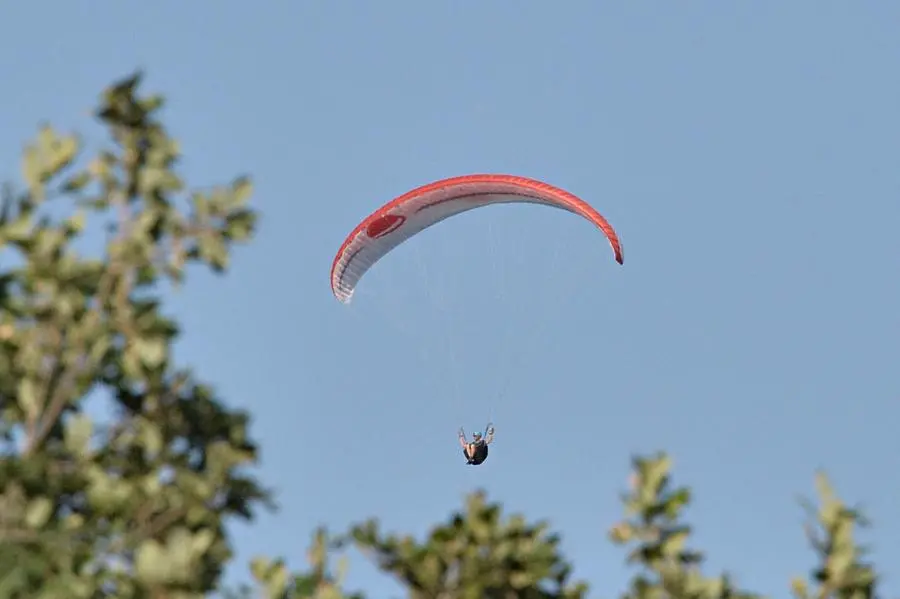 Il parapendio precipitato