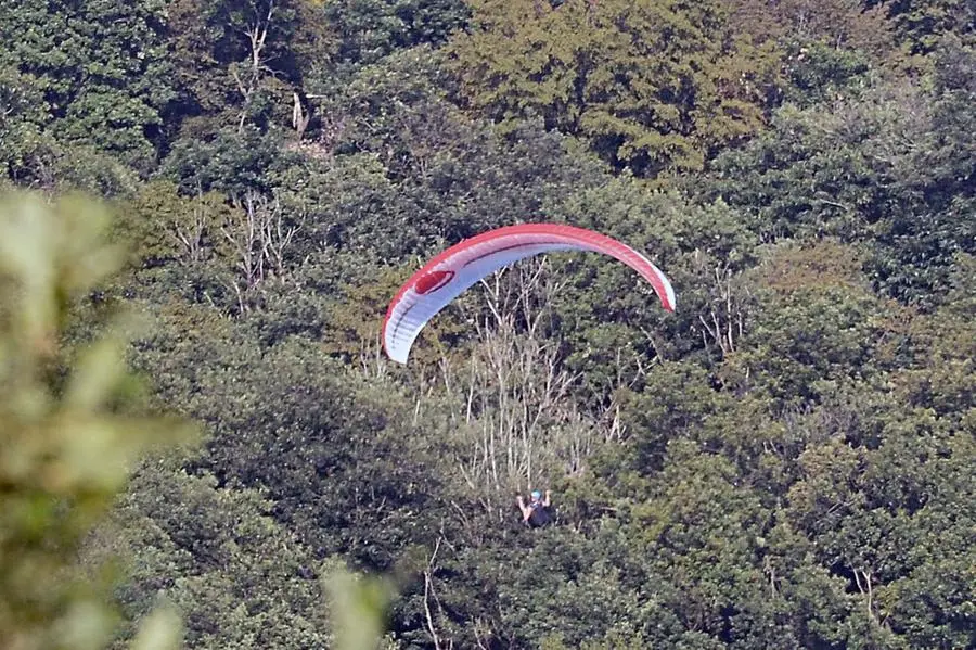 Il parapendio precipitato