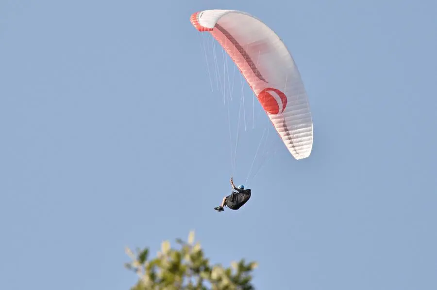 Il parapendio precipitato