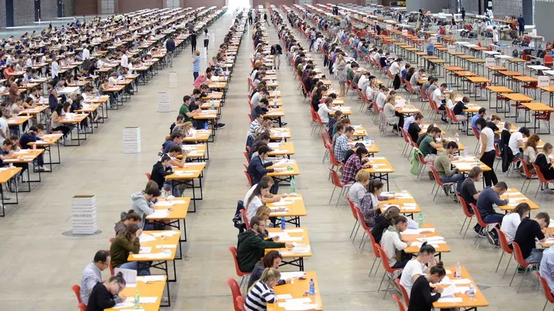 Un momento del test di medicina dello scorso anno