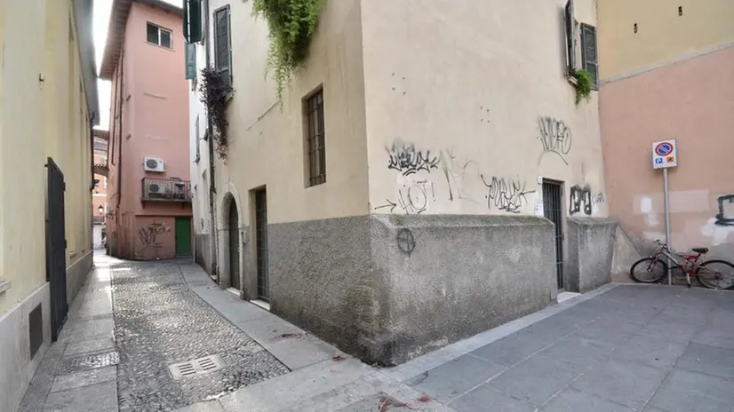 Vicolo dell'Angelo, teatro dell'aggressione