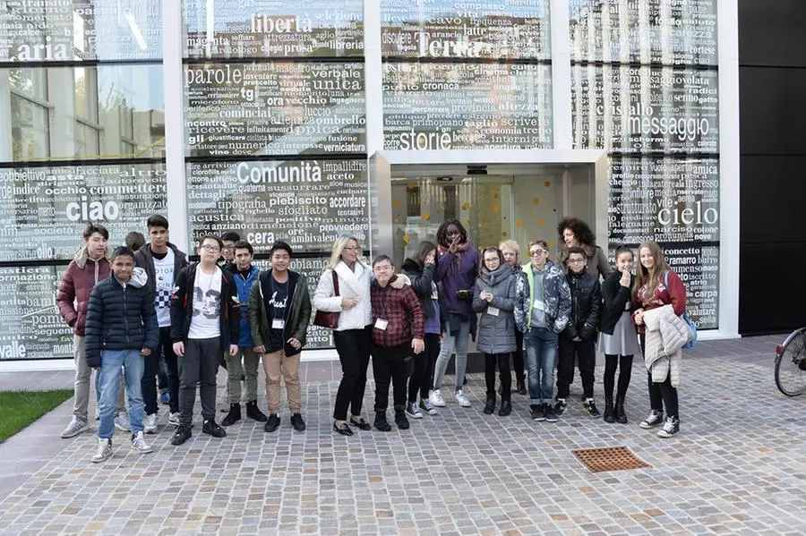 La visita della scuola media Bettinzoli