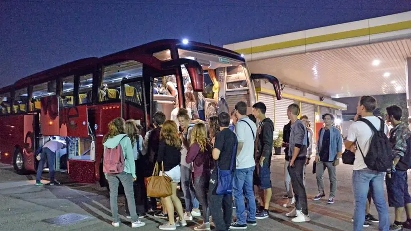 La partenza dei ragazzi di «Scopri l'Europa»
