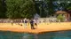 The Floating Piers dalla barca